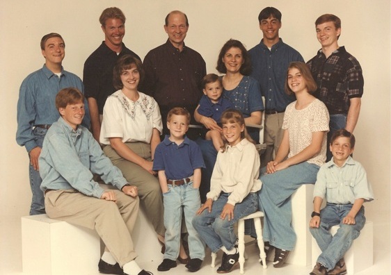 Family group picture of Pediatric Dentist Dr. Todd Baggaley's family